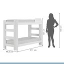 Ver imagem 4 de Quarto Infantil Completo com Guarda-roupa e Beliche Théo