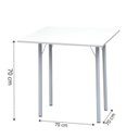 Ver imagem 3 de Mesa com Tampo Dobrável Branco