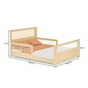 Ver imagem 6 de Quarto Completo Montessoriano, Cama Casal Evolutiva e Guarda-Roupa Modulado com LED Wave Casatema MadeiraOriginals Branco/Marrom