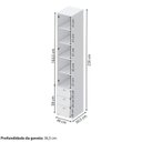 Ver imagem 4 de Quarto Completo Montessoriano, Cama Casal Evolutiva e Guarda-Roupa Modulado com LED Wave Casatema MadeiraOriginals Branco/Marrom