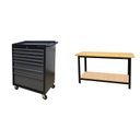 Ver imagem 1 de Conjunto 1 Carro Profissional 7 Gavetas 1 Bancada Profissional de 150cm para Ferramentas Presto