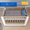 Ver imagem 7 de Conjunto Quarto de Bebê Berço 2 em 1, Guarda-Roupa e Cômoda Sophia Espresso Móveis Branco/Jequitiba