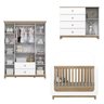 Conjunto Quarto de Bebê Berço 2 em 1, Guarda-roupa e Cômoda Sophia Espresso Móveis - 4