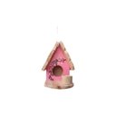 Ver imagem 1 de Mini Chalé de Passarinho Feito de Madeira  para Decoração  Casa -Decoração