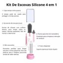 Ver imagem 3 de Kit Escova de Limpeza 4 em 1 Copo Mamadeira Garrafa Bebe Criança Higiene Limpeza Passeio Bolsa Mala 