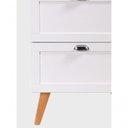 Ver imagem 3 de Gabinete para Banheiro Milano com Tampo e Espelho LED 3 Gavetas MDF 60cm Branco On Móveis
