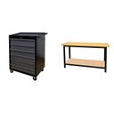 Ver imagem 1 de Conjunto 1 Carro Profissional 6 Gavetas 1 Bancada Profissional de 150cm para Ferramentas Presto