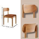 Ver imagem 3 de Conjunto Sala de Jantar Mesa Malta 120cm Tampo Laqueado com Vidro e 4 Cadeiras Star