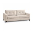 Ver imagem 1 de Sofá Sala de Estar Marselha 210cm 3 Lugares Pés em Metal Bouclê Off White M1 - Monari Design