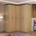 Ver imagem 1 de Guarda Roupa Modulado Ravi em Mdf 164x232,2cm 5 Portas Olmo 1111
