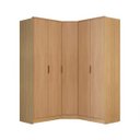 Ver imagem 2 de Guarda Roupa Modulado Ravi em Mdf 164x232,2cm 5 Portas Olmo 1111