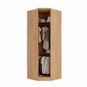 Ver imagem 3 de Guarda Roupa Modulado Ravi em Mdf 164x232,2cm 5 Portas Olmo 1111