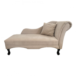 Recamier Divã Sofá Olivia Psicologia Consultório Suede Bege - Dl Decor - 1