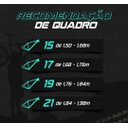 Ver imagem 2 de Bicicleta Unisex 15" Aro Aero 29 24v Freios a Disco Suspensão 80mm Guidão Curvo Branco/azul/verde