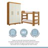 Quarto Infantil Completo com Guarda-roupa e Beliche Théo - 18