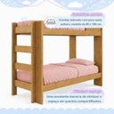 Ver mais imagens de Quarto Infantil Completo com Guarda-Roupa e Beliche Théo Marrom/Amadeirado