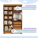 Ver imagem 4 de Quarto Infantil Completo com Guarda-Roupa e Beliche Théo Marrom/Amadeirado