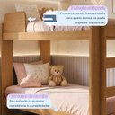 Ver imagem 6 de Quarto Infantil Completo com Guarda-Roupa e Beliche Théo Marrom/Amadeirado