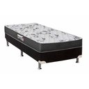 Ver imagem 1 de Cama Box Solteiro: Colchão Ortopédico Herval D28/EP Anatômico Ortopedic Black+ Base CRC Suede
