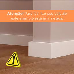Rodapé de Poliestireno 10cm de Altura Branco Liso por Metro - Formix 3d - 4