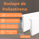 Ver imagem 2 de Rodapé de Poliestireno 10cm de Altura Branco Liso por Metro - Formix 3d