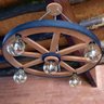 Luminária Roda de Carroça 5 Bocal 65 Cm - Kit 4 Peças - 2