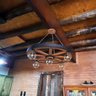 Luminária Roda de Carroça 5 Bocal 65 Cm - Kit 4 Peças - 4