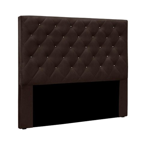Cabeceira Casal Dora 140cm Estofada para Cama Box Estrutura Mdf-mdp Suede Marrom Loja Sheep
