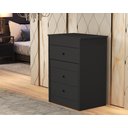 Ver imagem 3 de Penteadeira com Banco Gaveteiro Multiuso Funcional Maquiagem:‎ Preto