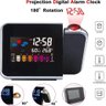 RELOGIO PROJETOR DESPERTADOR LED DIGITAL GIRATORIO TEMPERATURA ESTACAO METEOROLOGICA PREVISAO TEMPO  - 2