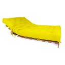 Ver imagem 3 de Sofá Cama Casal Futon Tokio Amarelo Acquablock Madeira Maciça Grapia Cor Natural