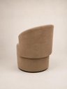 Ver imagem 3 de Poltrona Decorativa Orgânica Veludo Capuccino Conforto para Ambientes Modernos