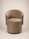 Ver imagem 1 de Poltrona Decorativa Orgânica Veludo Capuccino Conforto para Ambientes Modernos