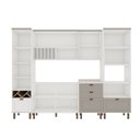 Ver imagem 4 de Cozinha Completa 6 Peças 1 Cristaleira 2 Armários Aéreos 1 Paneleiro 2 Balcões com Tampos Impermeáve