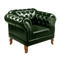 Ver imagem 4 de Poltrona com Puff Decorativo Chesterfield Capitonê Dom Pedro