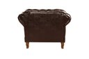 Ver imagem 5 de Poltrona Decorativo Dom Pedro Chesterfield Retrô Decorativa Marrom Café