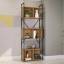 Ver imagem 1 de Estante Multiuso Alta 72cm em Estilo Industrial Li014 Kappesberg Industrial