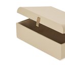 Ver imagem 2 de Caixa Decorativa Bege e Dourado 28x18,5x10cm