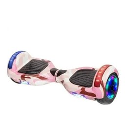 Hoverboard Overboard Skate Elétrico Led Rosa Camuflado - 1
