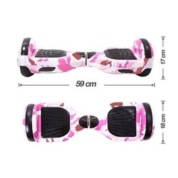 Hoverboard Overboard Skate Elétrico Led Rosa Camuflado - 4