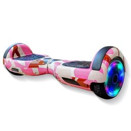 Hoverboard Overboard Skate Elétrico Led Rosa Camuflado - 5