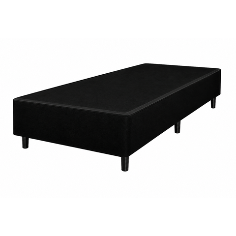 Base para Cama Box Solteiro 88x188x37 Flora Preto