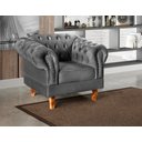 Ver imagem 1 de Poltrona Dom Pedro Chesterfield Retrô Decorativa