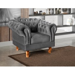 Poltrona Dom Pedro Chesterfield Retrô Decorativa - 1