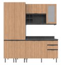 Ver imagem 6 de Armário de Cozinha Completa Modulada Reta 8 Peças 180cm Cz1201 Margarida Tecnomóbili