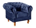 Ver imagem 2 de Poltrona Dom Pedro Chesterfield Retrô Decorativa Azul Marinho