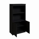 Ver imagem 5 de Estante Armário 160cm para Escritório com 2 Portas Puxadores Cava Corporate F5 Preto