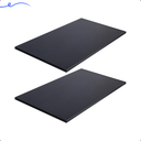 Ver imagem 2 de Kit 2 Prateleira Preta 60X35 Tampo Tabua Mdf  Organizadora Decoração Cozinha Quarto Banheiro Sala
