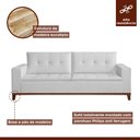 Ver imagem 2 de Sofá Living 3 Lugares 240cm Prestige Espresso Móveis
