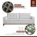 Ver imagem 4 de Sofá Living 3 Lugares 240cm Prestige Espresso Móveis